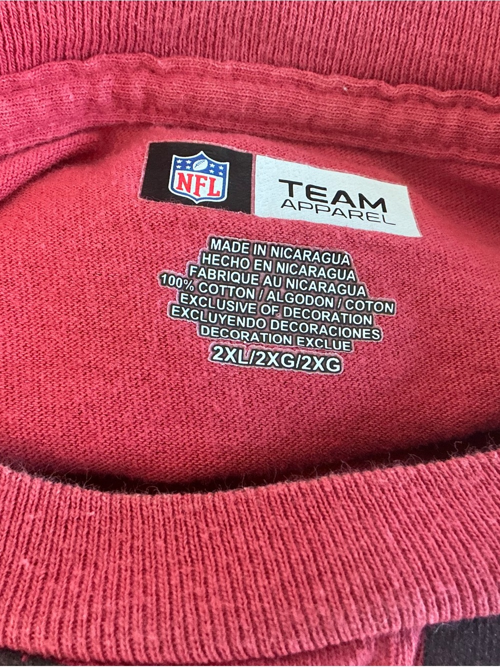 NFL Men'sAZ Cardinals Cotton shirt - 2XL